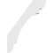Ekena Millwork 3 1/2-in. W x 22-in. D x 30-in. H Olympic Architectural Grade PVC Knee Brace BRCP035X22X30OLY - alternate 3